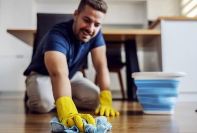 wood floor cleaners man cleaning floor 212